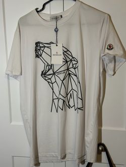Moncler White T-Shirt L
