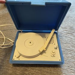 Vintage Kids Record Player & Various Records