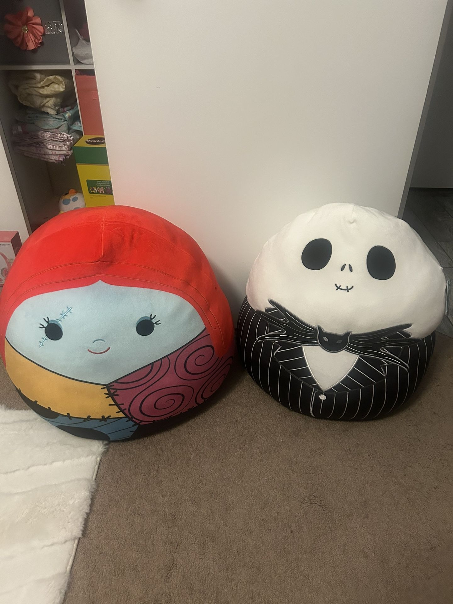 Large Jack and Sally Squishmallow's