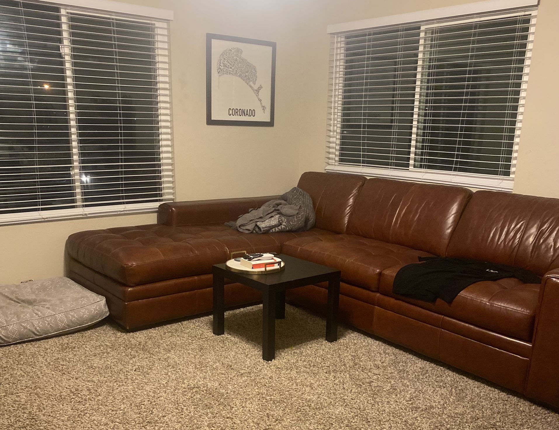 Leather Couch Sofa Sectional 