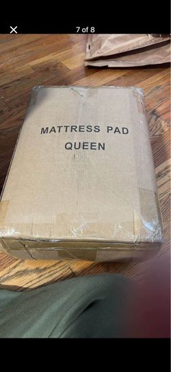 New in box 100% Waterproof Queen Size Mattress Topper, Viscose Made from Bamboo