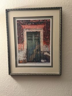 “Green Door Yucatán” hand-print by RA Hansen