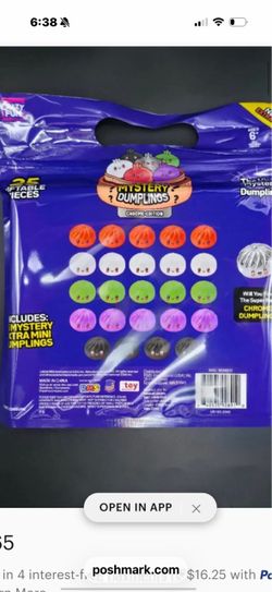 Mystery Dumplings Chrome Edition Toy Pack