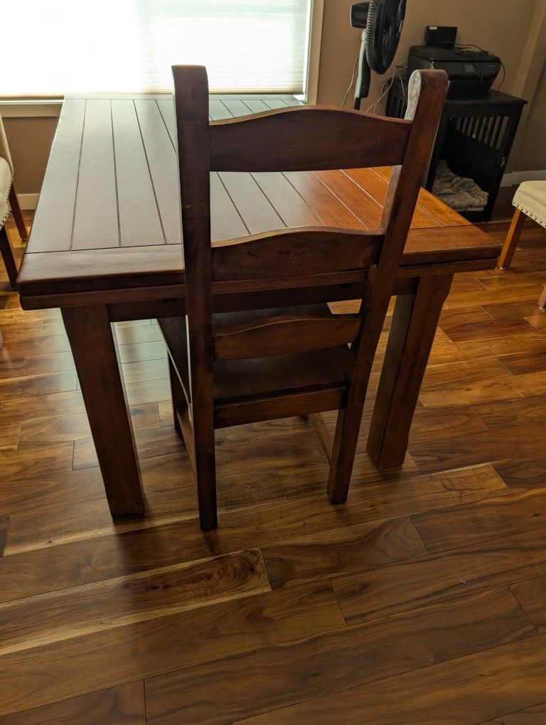 Dining Table/6Chairs - Side Table with Bottom Shelf And 2 Drawers
