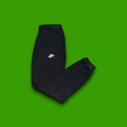 Nike sportswear club fleece tapered sweatpants black mens small 