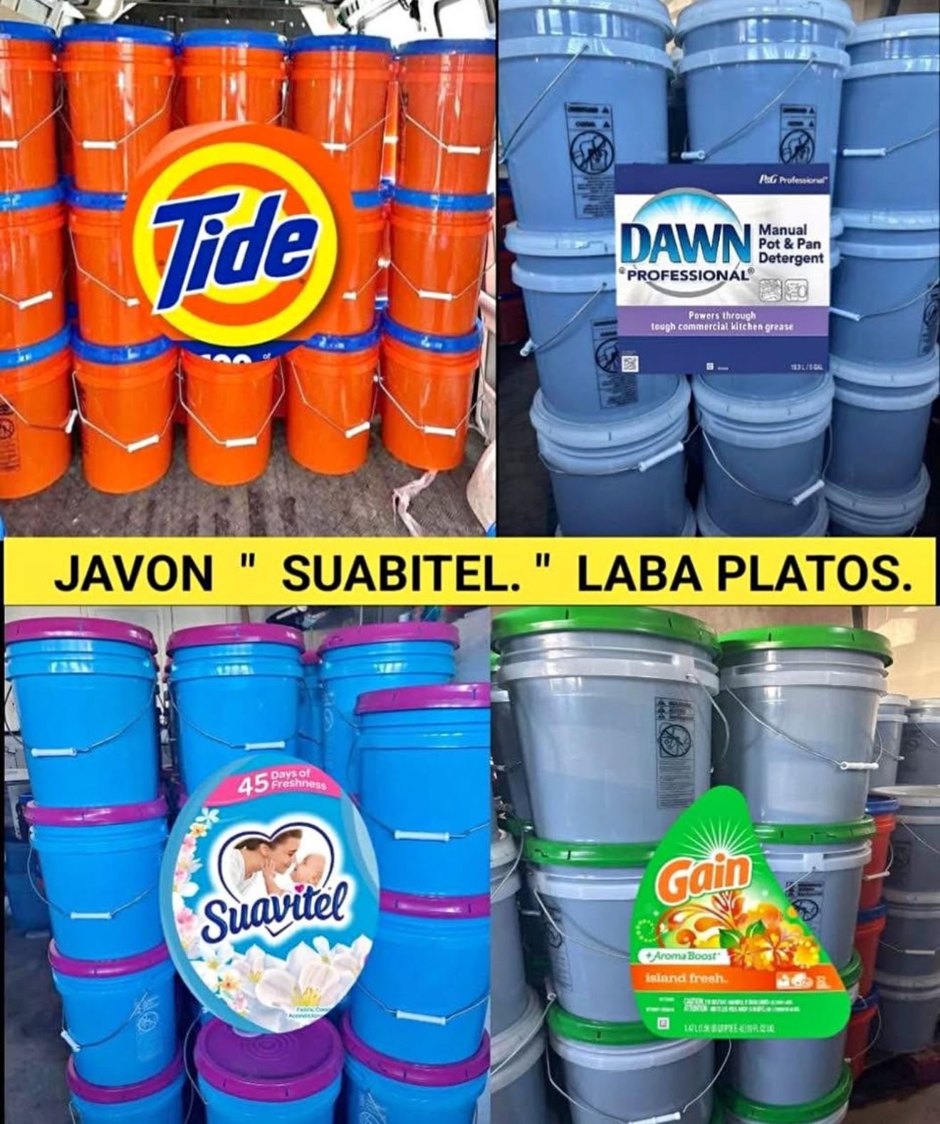 soap and fabric softener