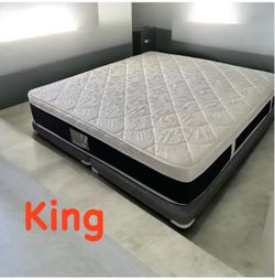King Plush Pillow Top Mattress Set | Same Day Delivery