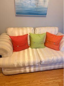 Love seat couch with pillows included