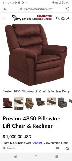 electric recliner lazyboy chair brown