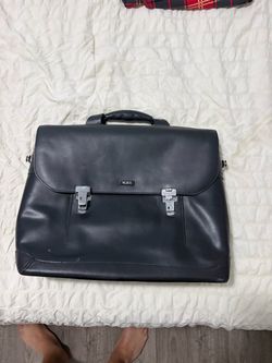 Tumi Black Leather Briefcase