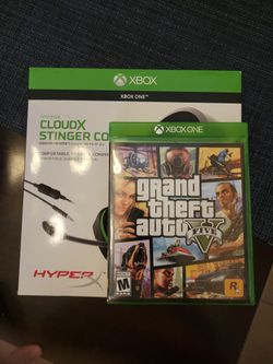 HyperX Head Set And GTA 5 Xbox CD