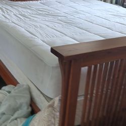 CalKing Size Frame Bed Mattress Boxpring 