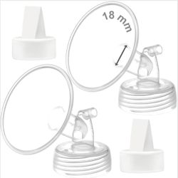 Maymom 18Mm Flange and Duckbill Valve Compatible with Spectra S1 Spectra S2 Spec