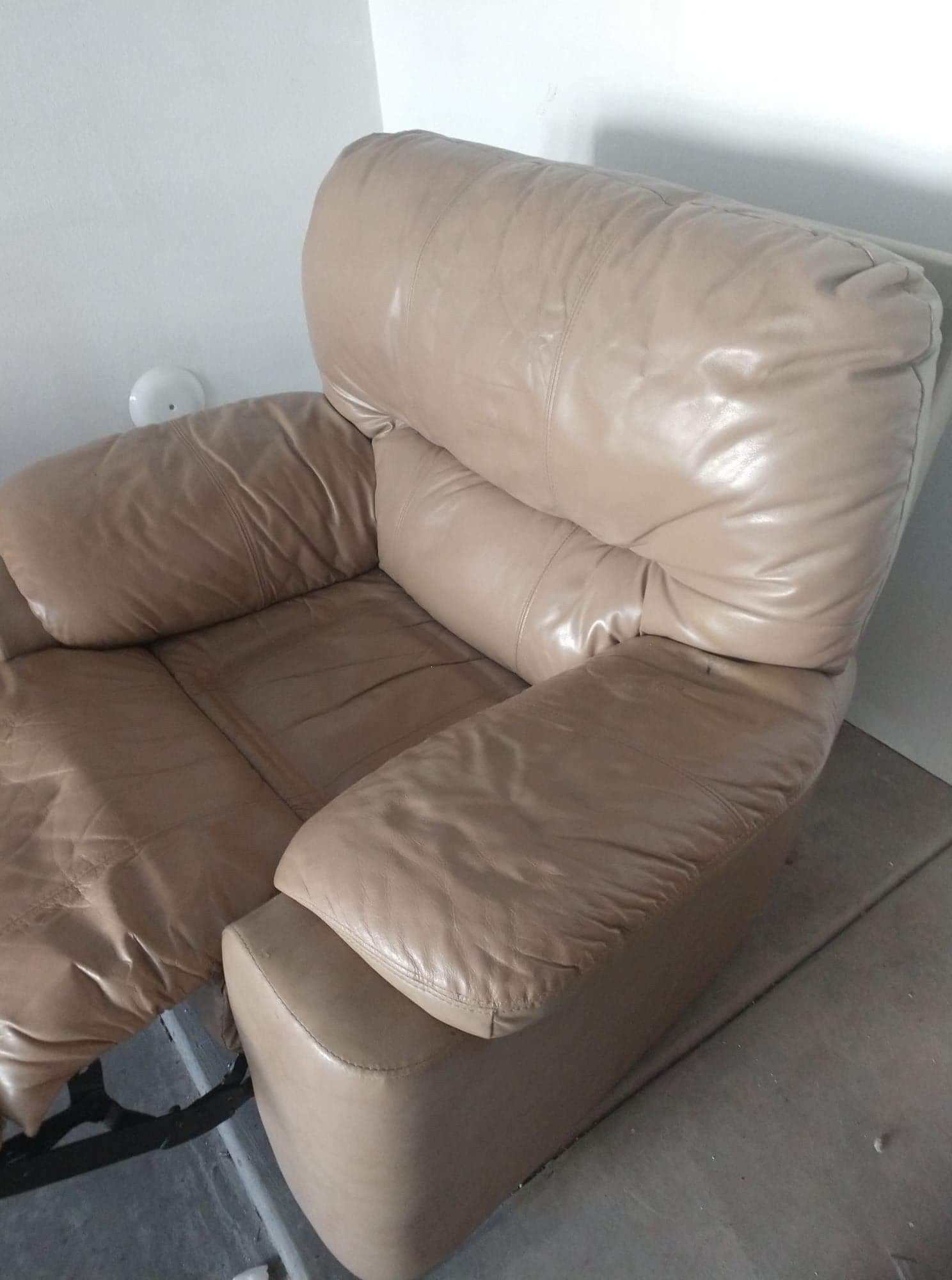 Plush Leather Recliner