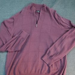 XL Van Heusen Mock Neck Long Sleeve Sweatshirt