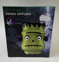 MAHLI Frankenstein Green Monster Aroma Oil Diffuser Cycling Lights Halloween