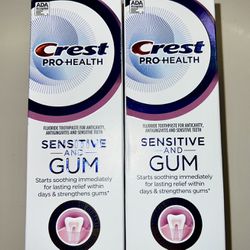 2 Crest Pro-Health Gum & Sensitivity All Day Protection Toothpaste- 3.7oz