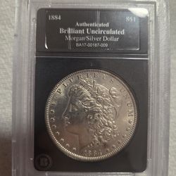 1884-o Morgan Silver Dollar in Brilliant Uncirculated condition (CASH ONLY)