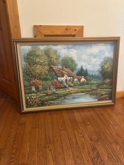 The water side signed by artist