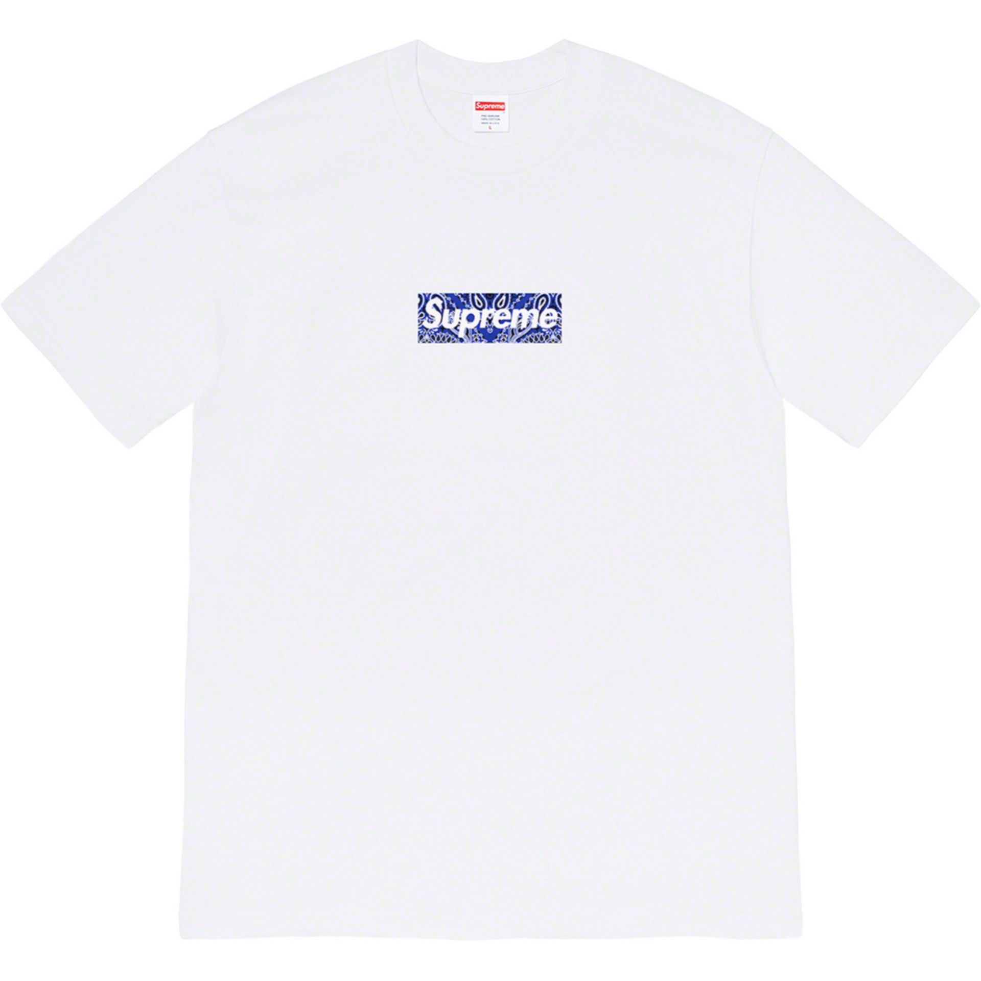 Brand new White Supreme Bandana Box Logo T-shirt FW19 #supreme #boxlogo