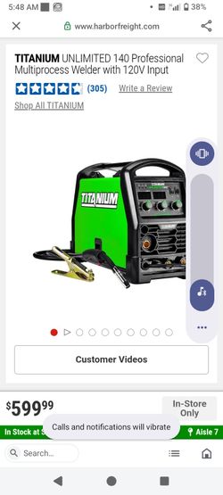 Titanium Unlimited 140 Multiprocess Welder