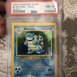Blastoise Holo Base Set 2 PSA 8
