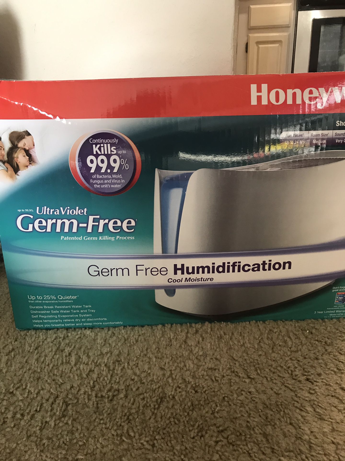 Honeywell Honeywell Germ Free Cool Mist Humidifier White