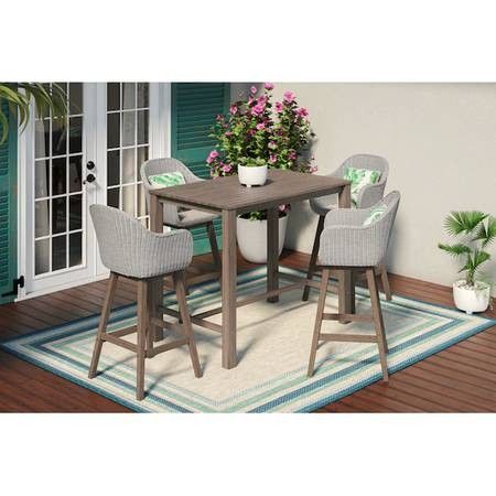 Benton Ridge Rectangle Outdoor Table & Chairs Set New in Box (Brown)