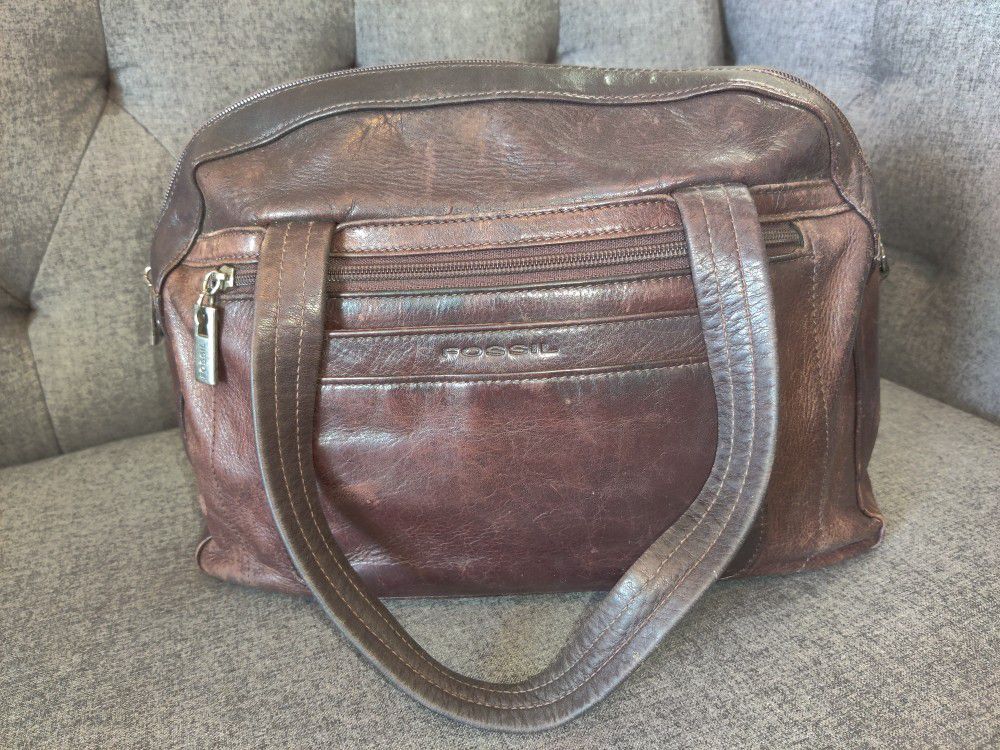 Fossil Brown Leather Purse 