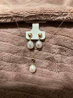 Fresh Water Pearl In 18k Japan Gold 