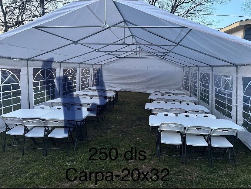 RENTA DE MESAS SILLAS CARPA
