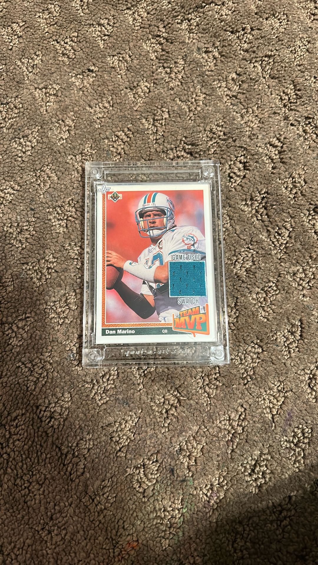 Dan Marino Game Used Swatch Card