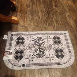 Non Skid Latex Back Machine Washable Entry Rug 17.5in X 27.5in
