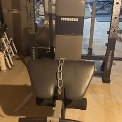 Powerhouse weight bench set