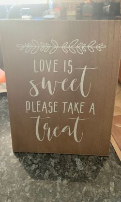 Dessert sign
