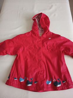 Girls Size 3 Lined Raincoat