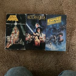 Original VHS Star Wars trilogy movie set