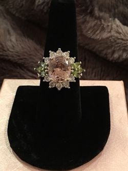 Sterling Silver Multicolor Size 8 Ring