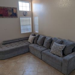 Chaise 4 Piece Left Facing Modular Sectional Sofa