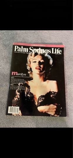 CA. MARILYN MONROE. PALM SPRINGS LIFE MAGAZINE. AUGUST, 1987