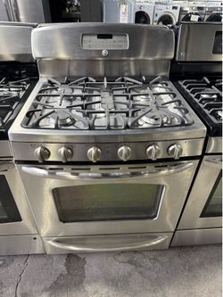GE Stainless Steel 5 burner range stove