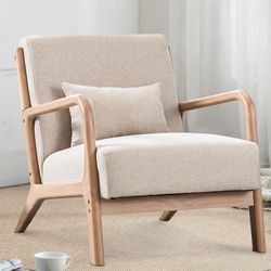 47.6" Farmhouse Solid Wood Coffee Table – Rectangular Rustic Accent Table for Living Room or Home Office,Low Profile Cocktail Tables,Natural Wood 