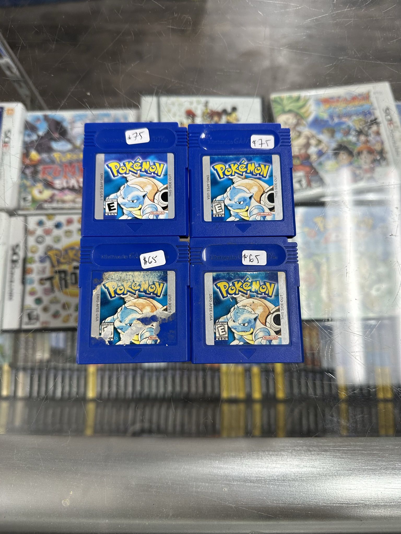 Pokemon Blue Gameboy Color $60-$75 Each Gamehogs 11am-7pm