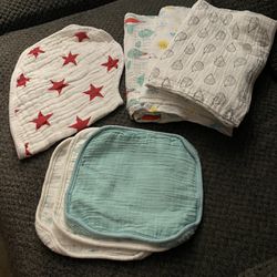 Baby Towels, Wash clothes, And Burb Cloths