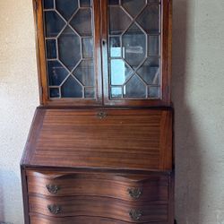 Cute vintage mahogany secretary desk