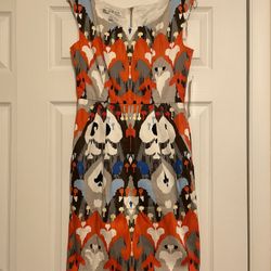 Brand New Maggy London Multicolor Sheath Dress - Size 6