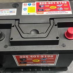 New car battery, 1-year warranty 
