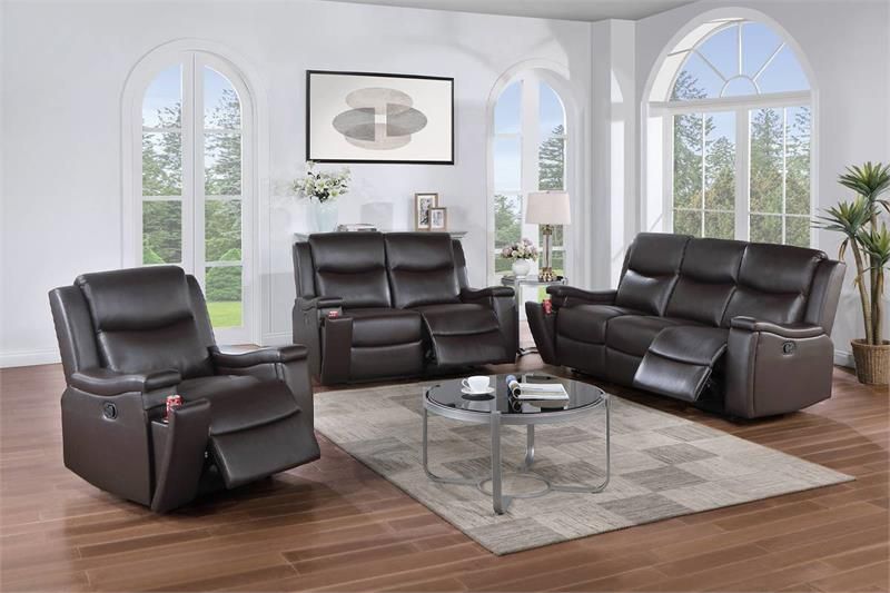 2 Piece Recliner Sofa & Recliner Loveseat-$695.00 – Espresso Color
