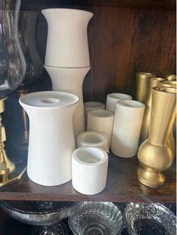 White decor for candles