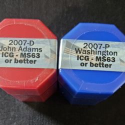 2007 P/D DOLLARS  ICG-MS63 OR BETTER